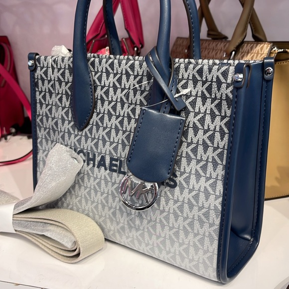 Michael Kors Mirella Small Ombré Signature Logo Crossbody Satchel Tote Shoulde - Picture 7 of 16